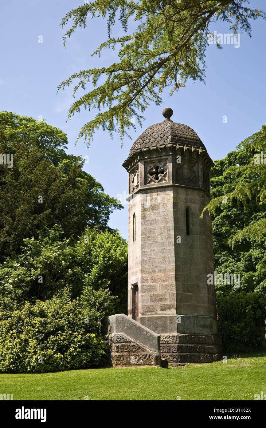 The 'Pepperpot', Ilam Hall, Ilam Country Park, Peak District National Park, Staffordshire, England, UK Stock Photo