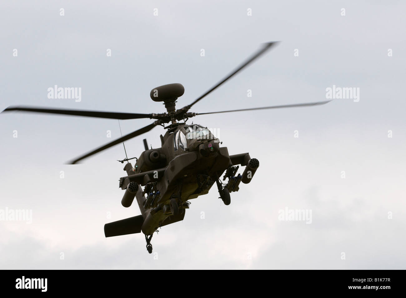 Boeing AH-64D Longbow Apache Helicopter Kemble Air Show 2008 Stock Photo