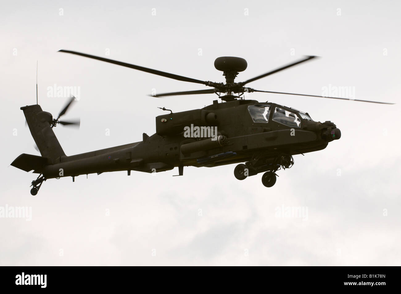 Boeing AH-64D Longbow Apache Helicopter Kemble Air Show 2008 Stock Photo