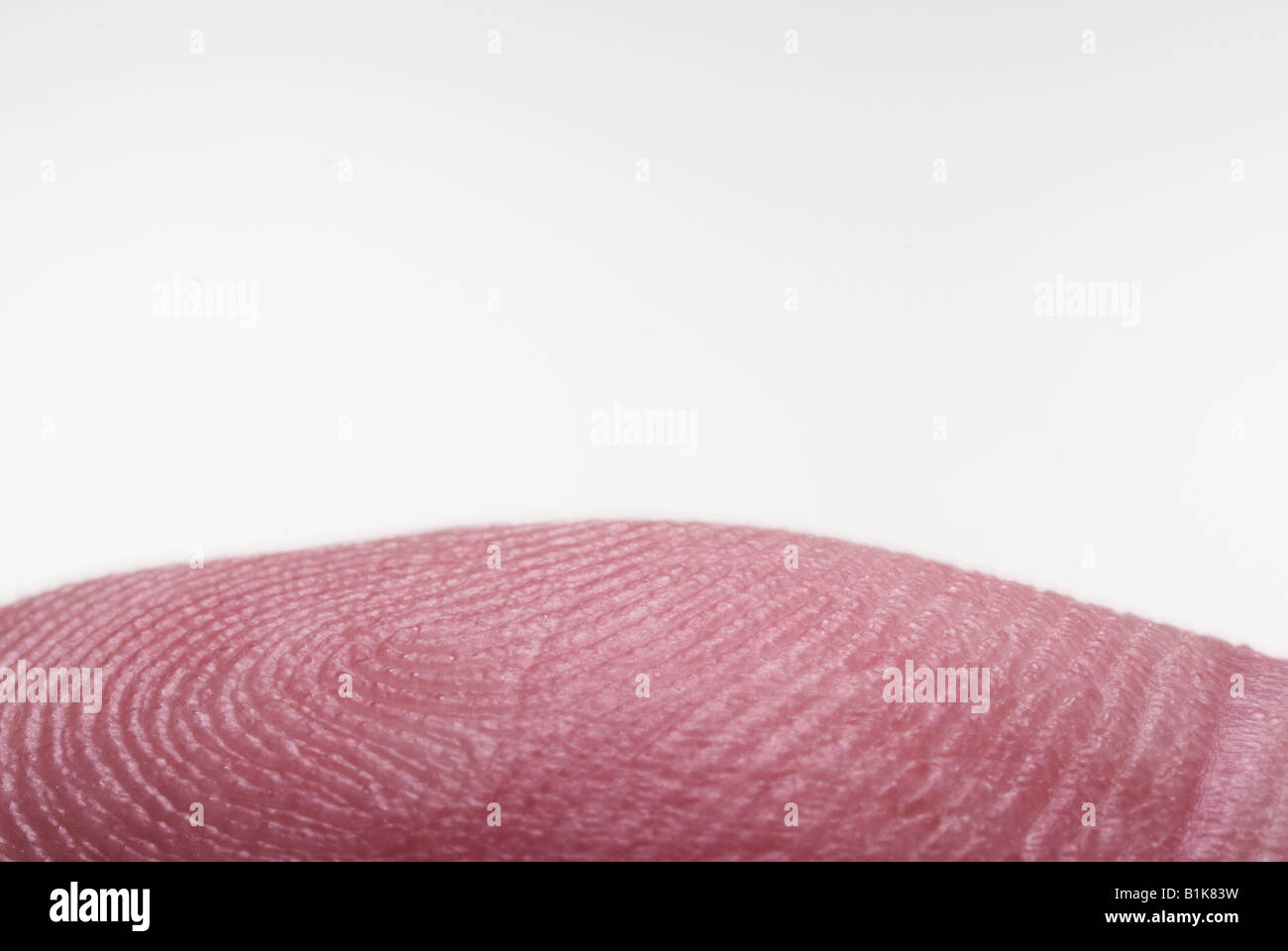 Close up view of a finger Stock Photo