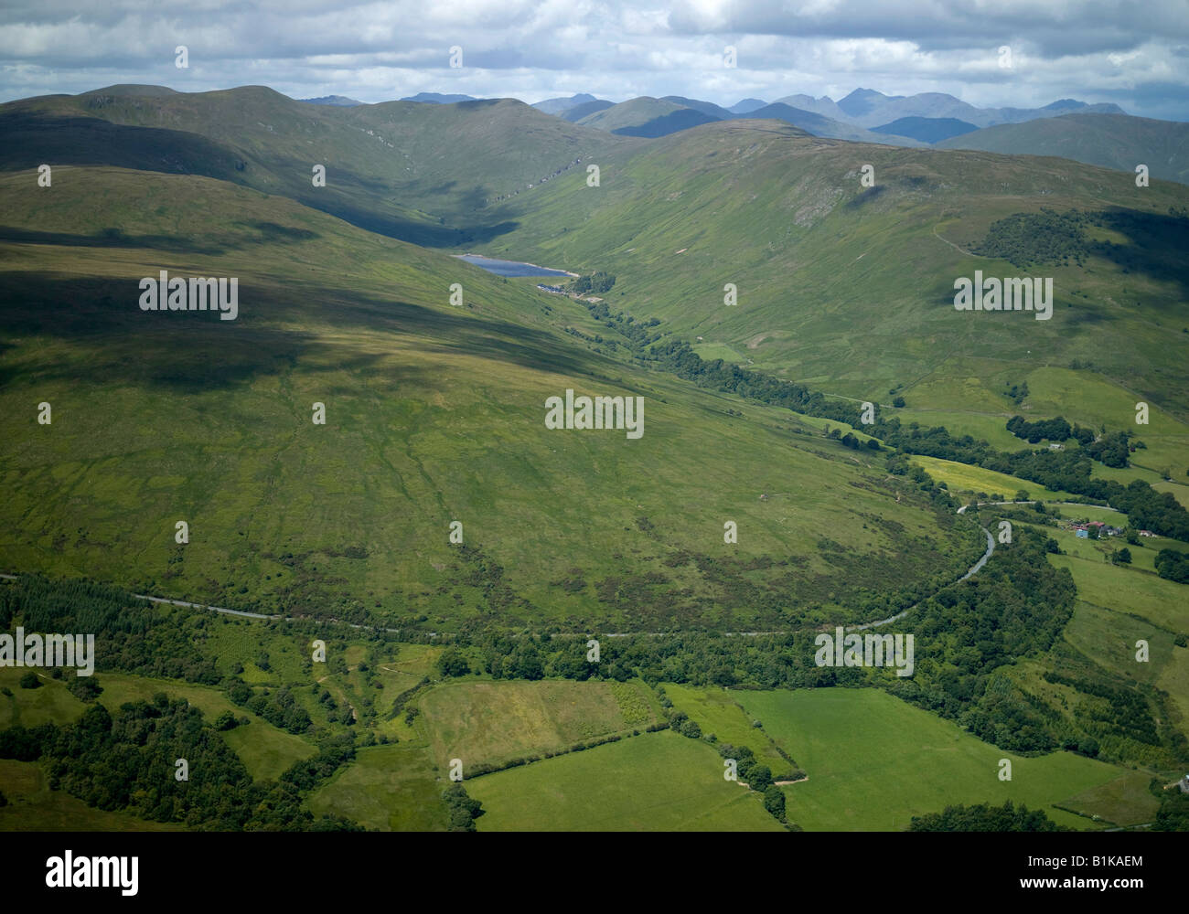 Glen Fruin, between Helensburgh & Loch Lomond, Central Scotland Stock Photo Alamy