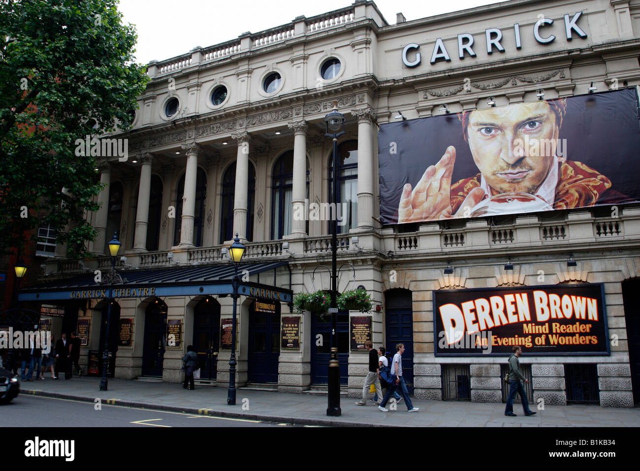 exterior of the garrick theatre charing cross road westminster london