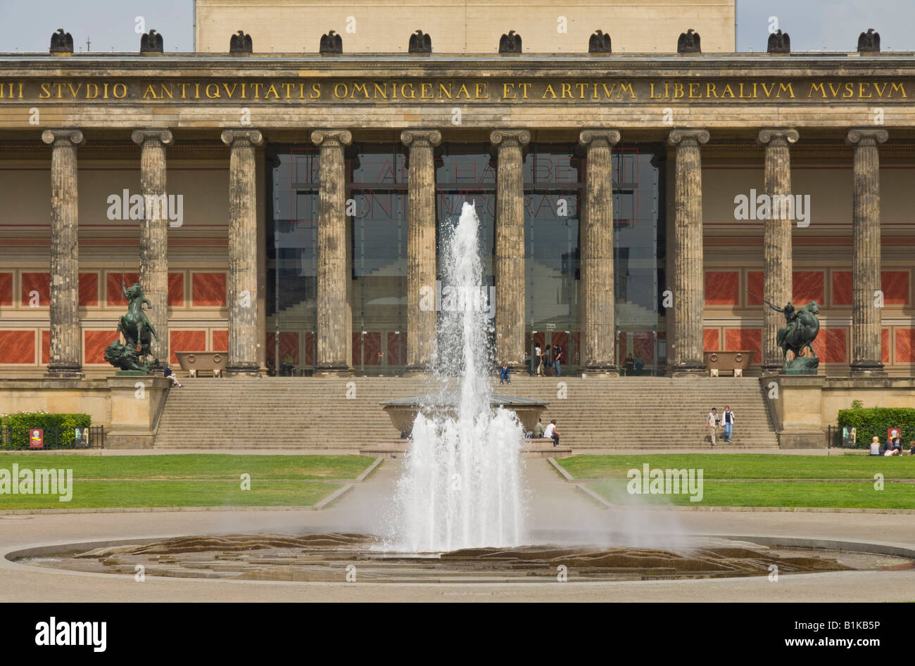 Front facade Altes museum Lustgarden the pleasure garden Karl