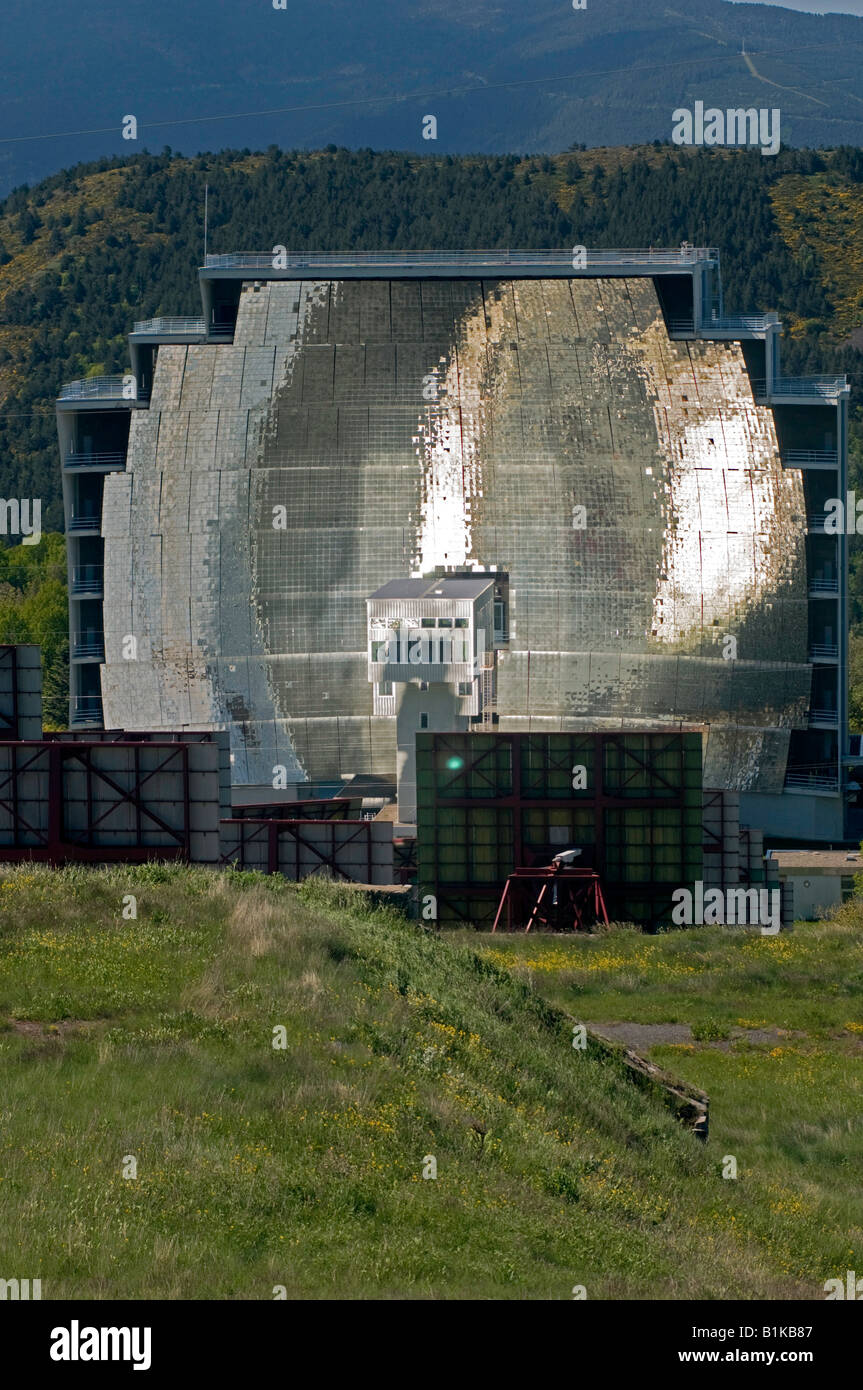 Solar furnace at Odeillo near Font-Romeu, Pyrénées-Orientales, France ...