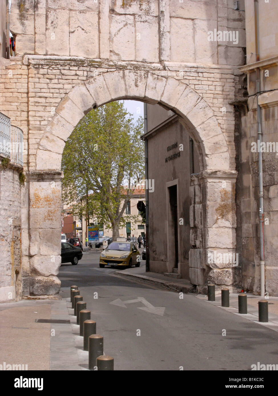 Porte de France Nimes France Stock Photo - Alamy