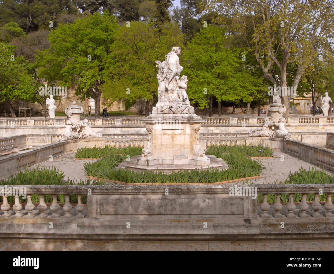 Nymphaeum in the Jardin de la Fontaine Nimes France Stock Photo Alamy
