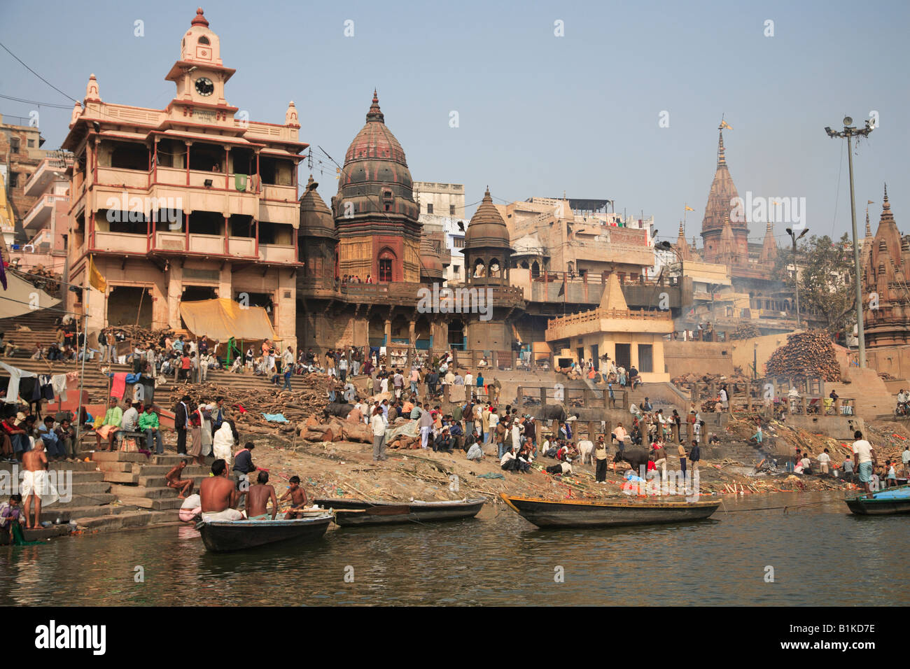 Manikarnika ghat Main cremation ghat one of the oldest and most sacred ghats Varanasi Uttar Manikarnika ghat Main cremation ghat one of the oldest and most sacred ghats Varanasi Uttar