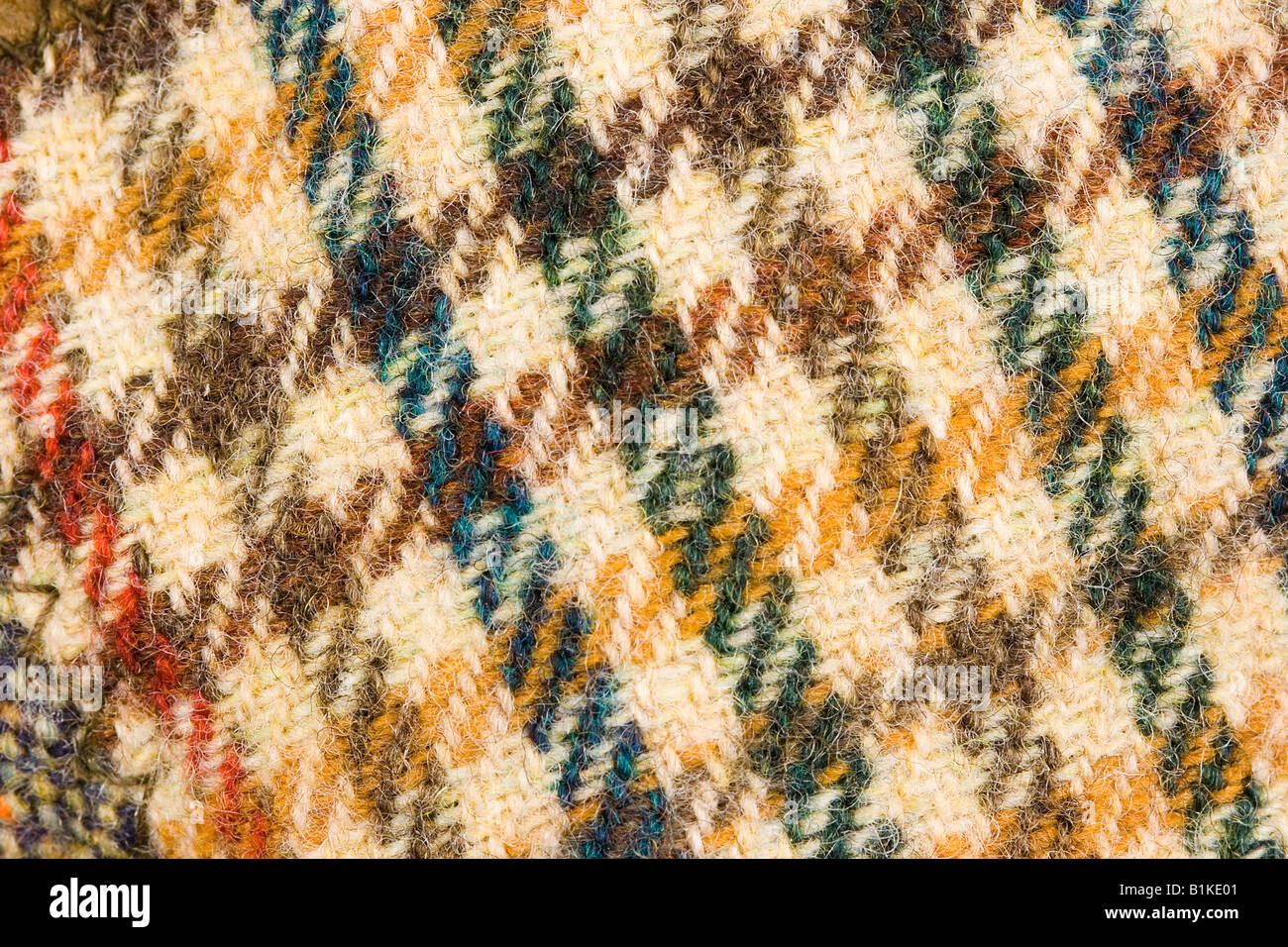 background of loden wool tweed of a british hat Stock Photo