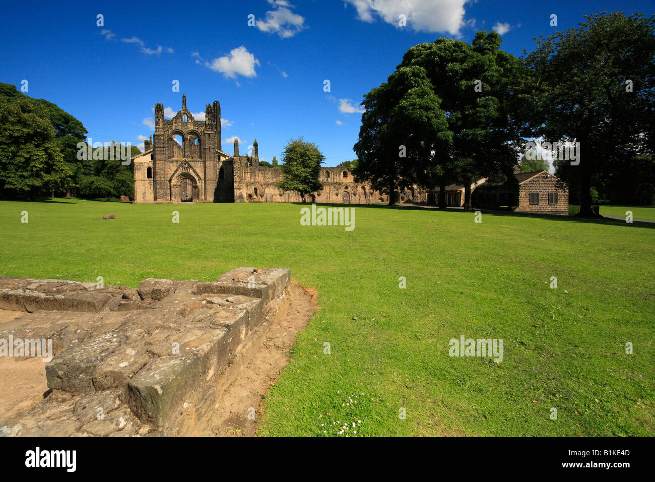 Kirkstall Abbey, medieval Cistercian monastery, Leeds, West Yorkshire, England, UK. Stock Photo