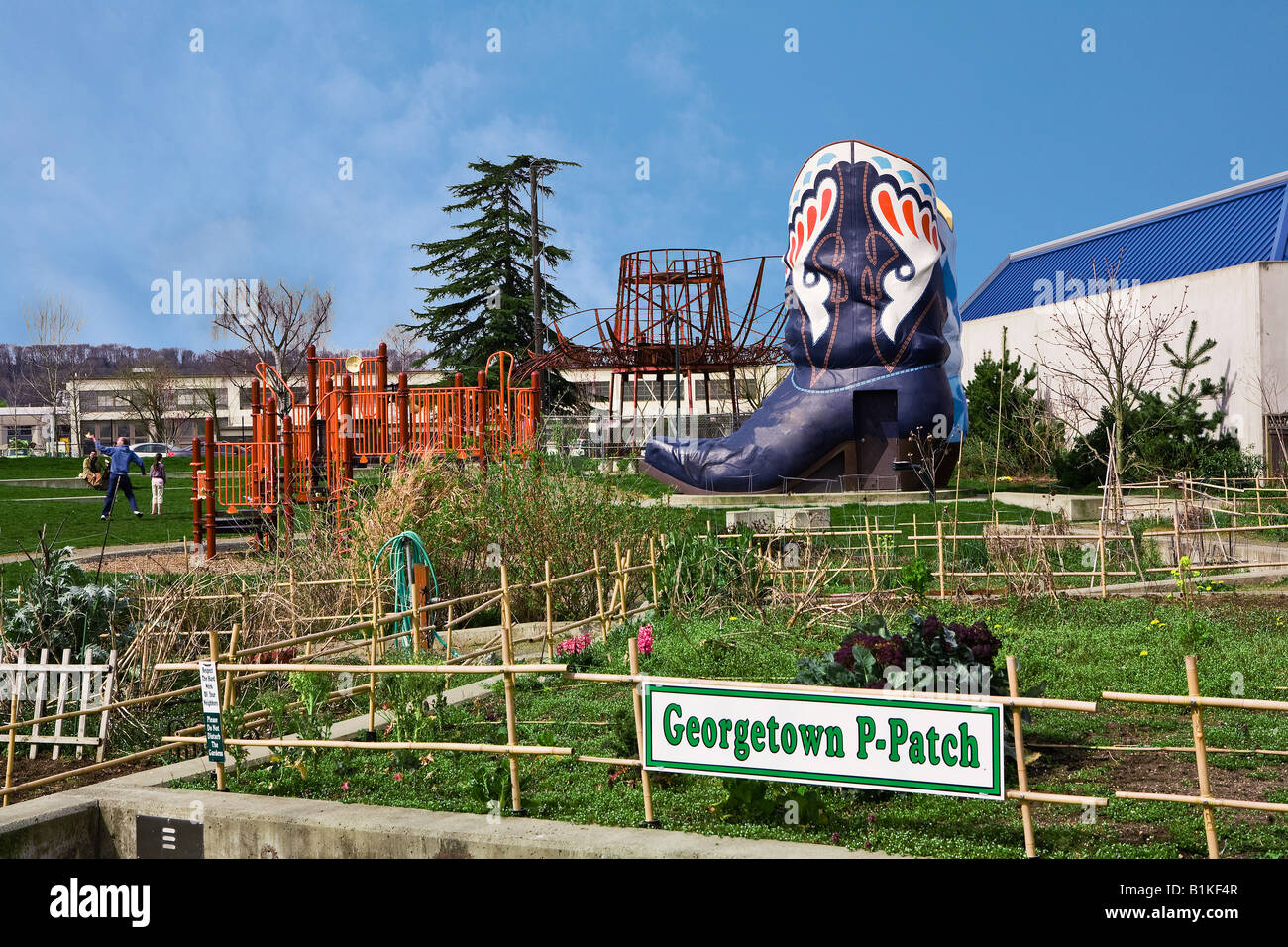 The Oxbow Park Hat & Boots and PPatch Stock Photo Alamy