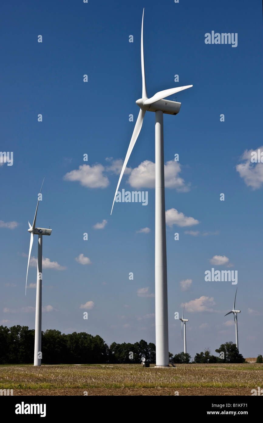Wind turbines in Ohio USA Stock Photo Alamy