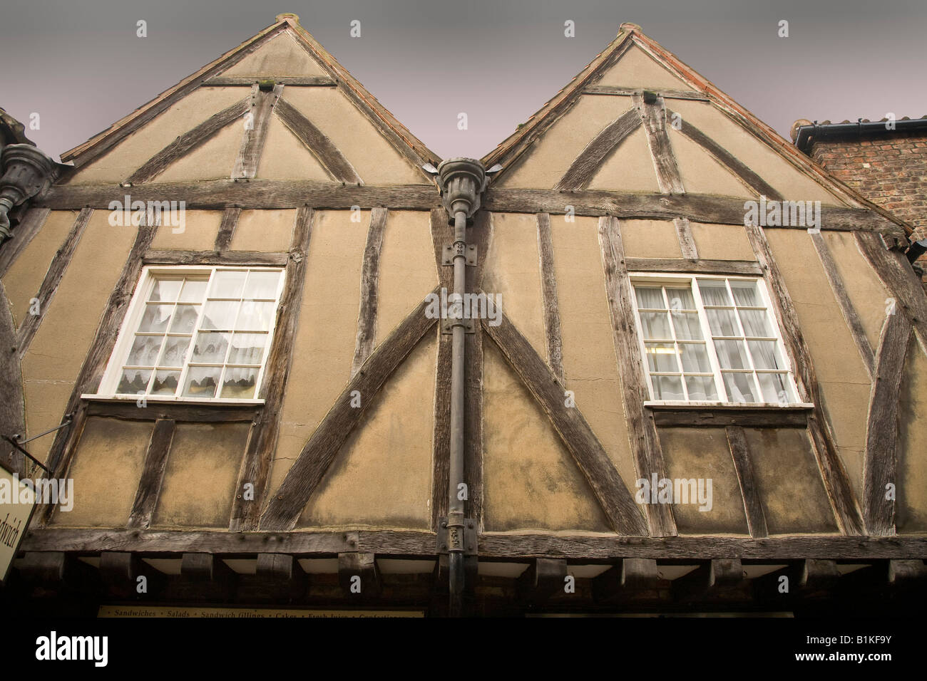 York old town architecture Shambles UK Stock Photo