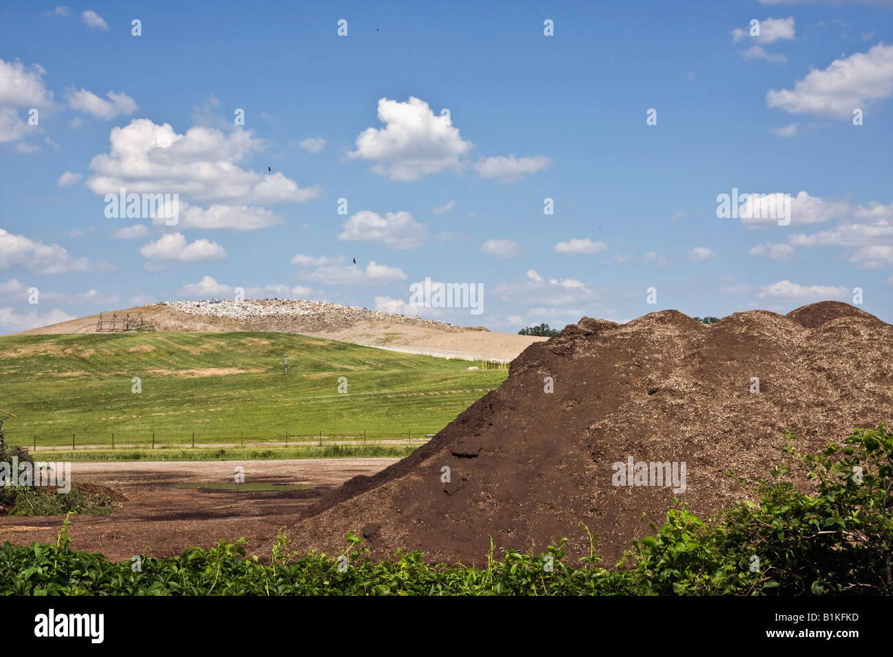 Wood County Landfill located Stock Photo Alamy