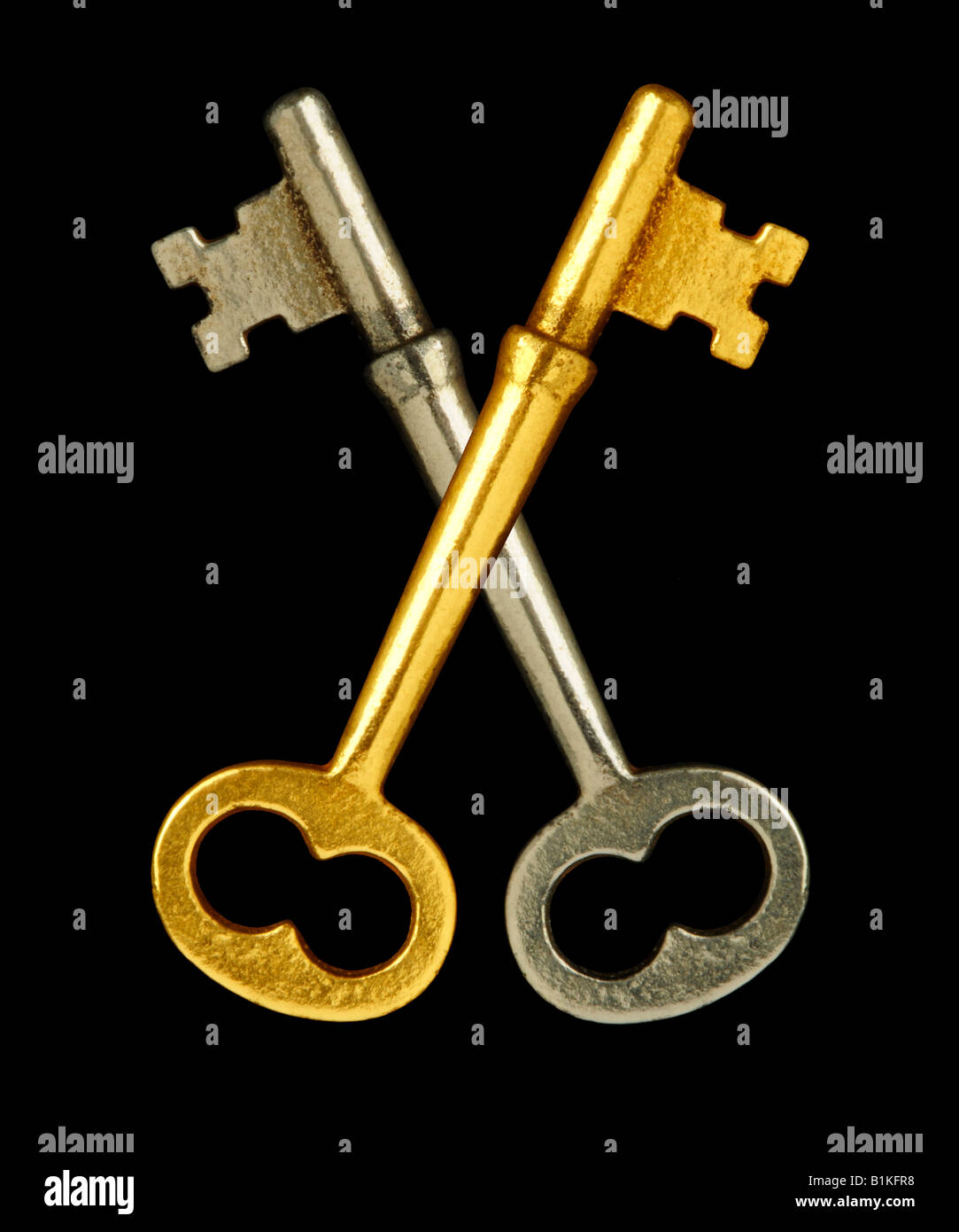 Two keys crossed symbol safety hires stock photography and images Alamy
