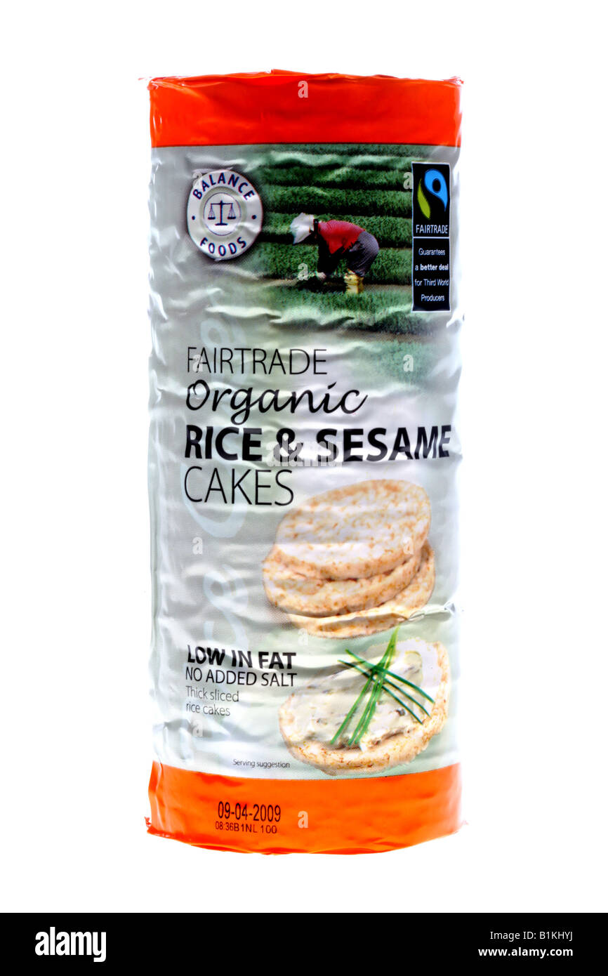 Rice and Sesame Cakes Stock Photo Alamy