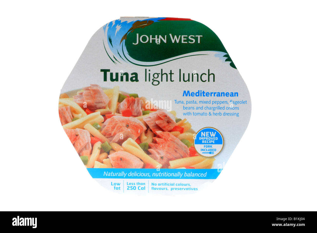 Mediterranean Tuna Light Lunch Stock Photo
