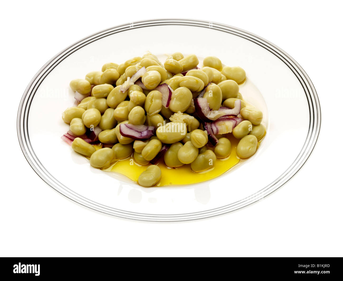 Broad Bean Salad Stock Photo