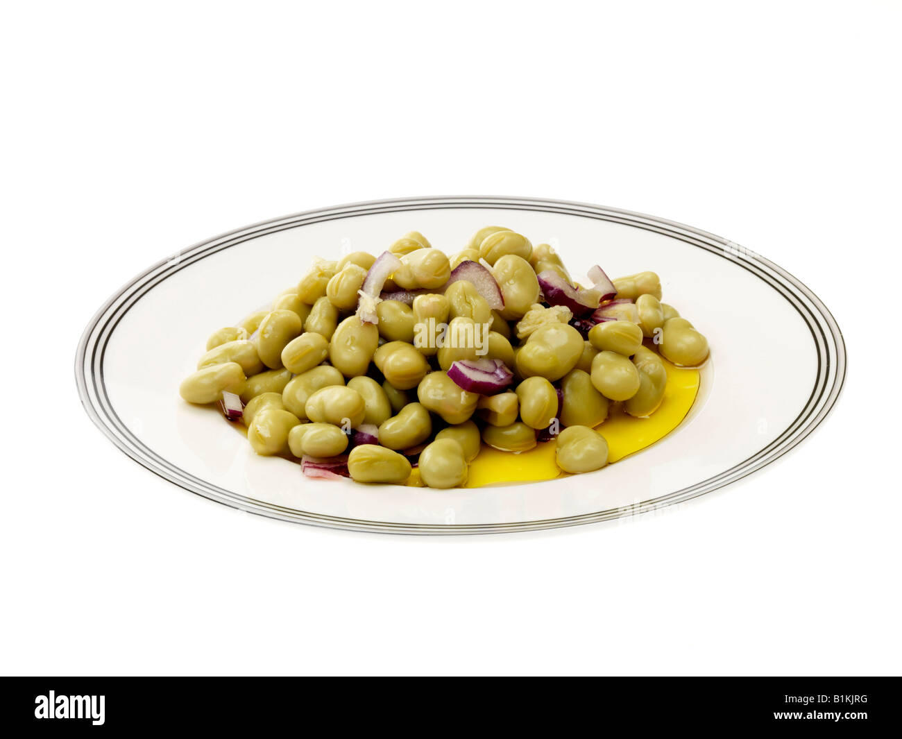 Broad Bean Salad Stock Photo