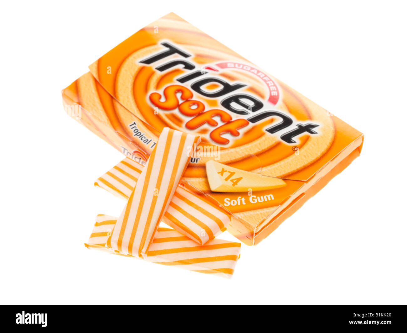 Tropical Twist Chewing Gum Stock Photo