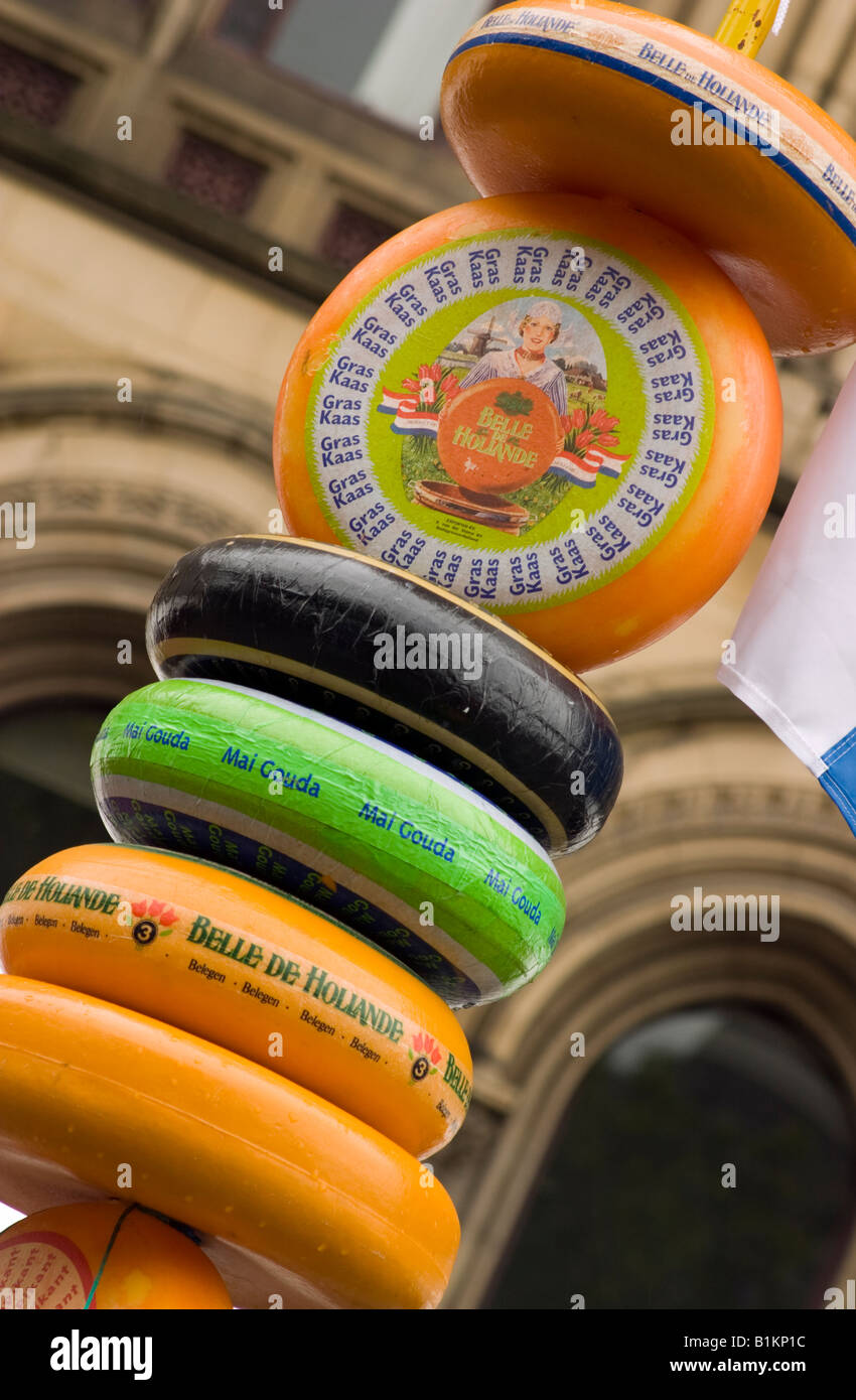 Dutch Cheeses On Sale At A Manchester Market Stock Photo Alamy