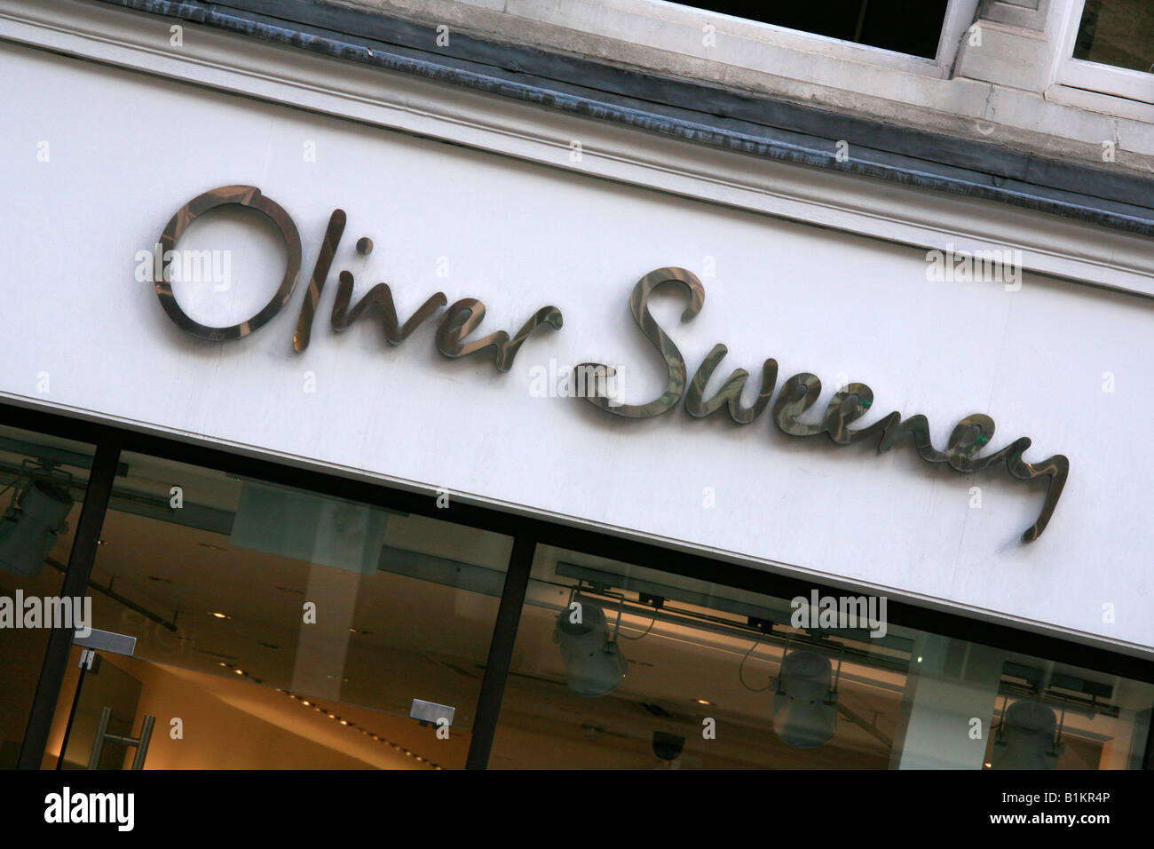 Oliver Sweeney store front, London Stock Photo