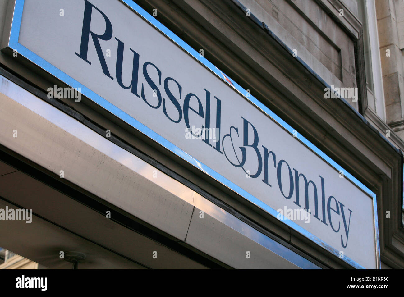 Russell and Bromley store, London Stock Photo