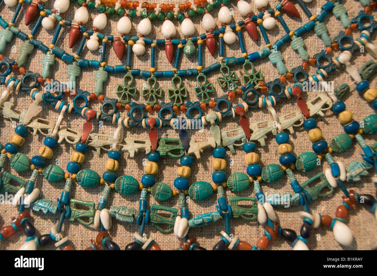 Collar of Queen Amanishakheto, Kandake of Kush 1st century B.C, part of Ancient Egyptian collection displayed in Altes Museum in Berlin Germany Stock Photo