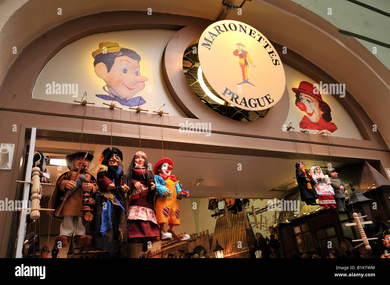 a puppet shop in Prague, Czech republic Stock Photo Alamy