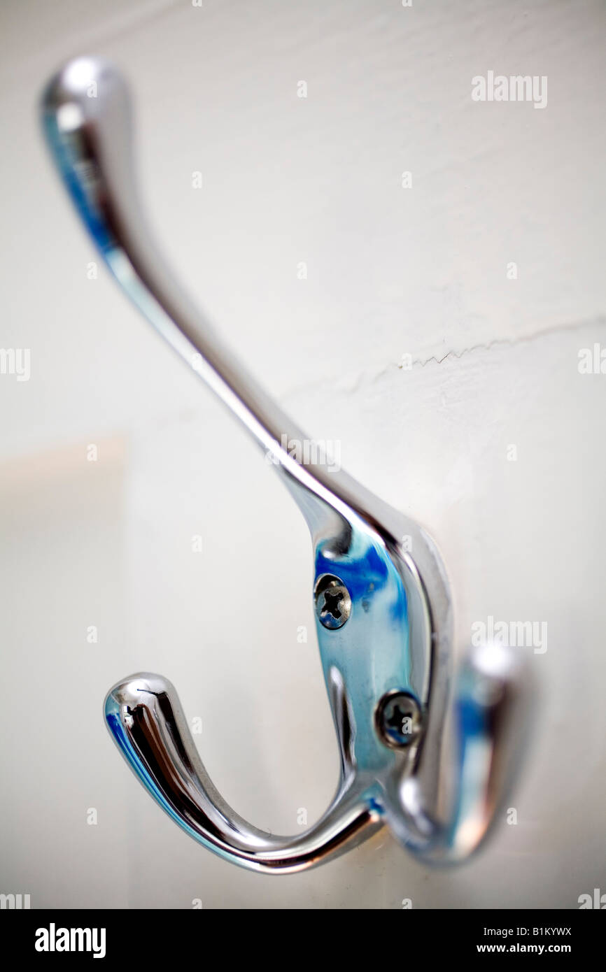 A cloths or coat hanger on a door Stock Photo Alamy