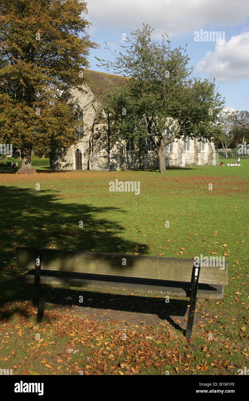 City of Chichester, England. Priory Park with the former Guildhall