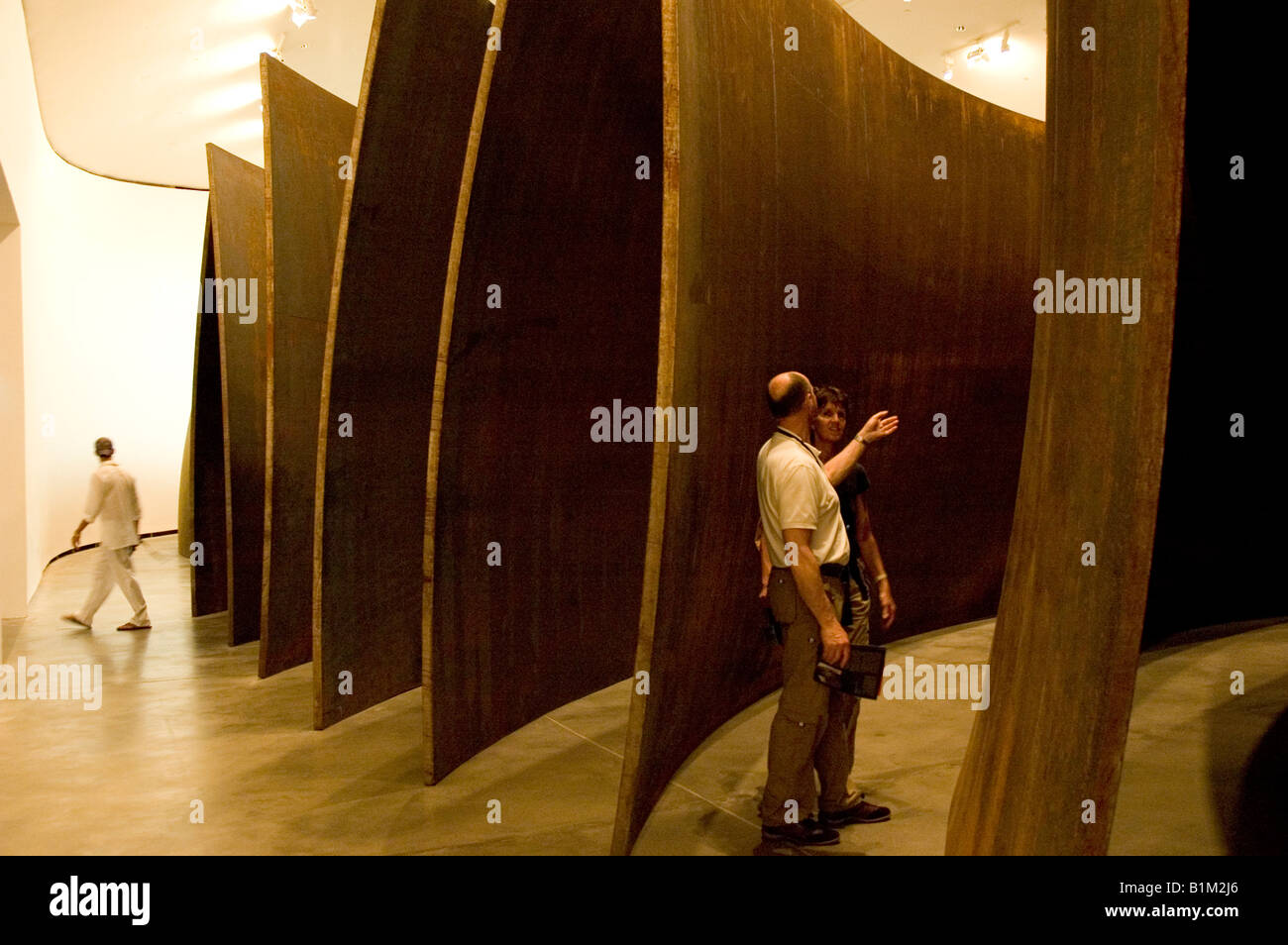 La materia del tiempo by Richard Serra in  Guggenheim Museum . BILBAO . Basque Country . Spain Stock Photo