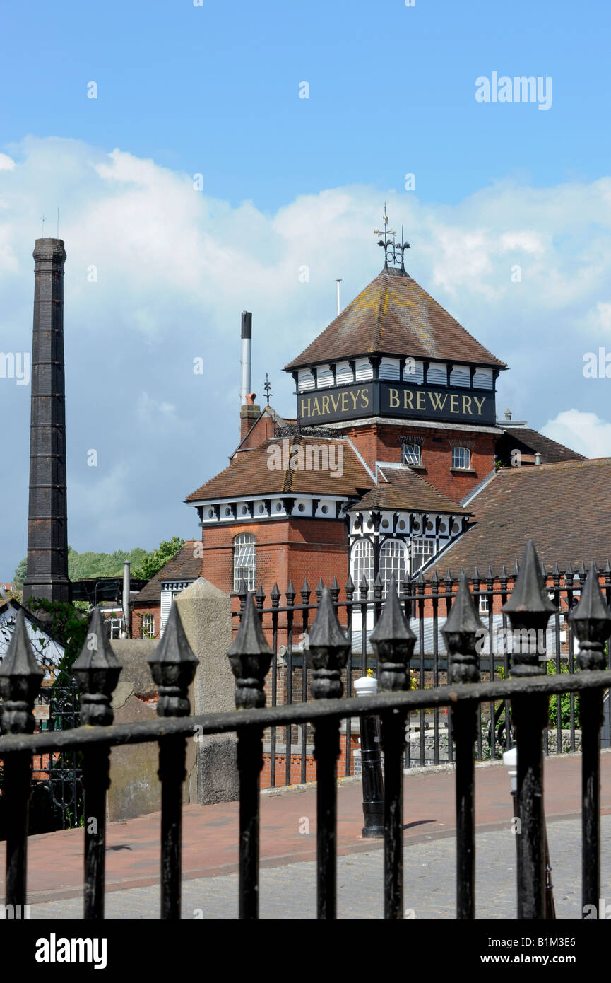 The oldest independent brewery in Sussex. Harveys Brewery in Lewes, East Sussex, UK. Picture by Jim Holden. Stock Photo