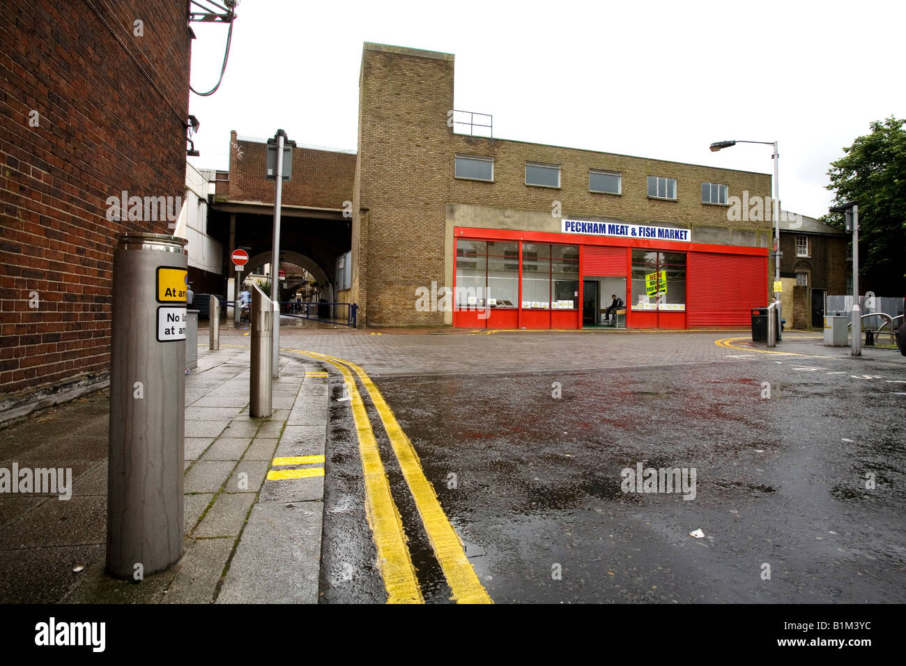 Peckham Meat and Fish Market on Holly Grove, Peckham, southeast London