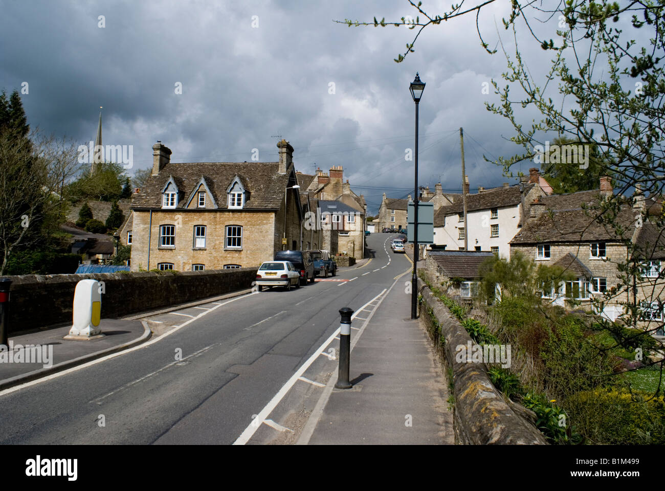 approach road to Tetbury,Cotswolds,Gloucestershire Stock Photo