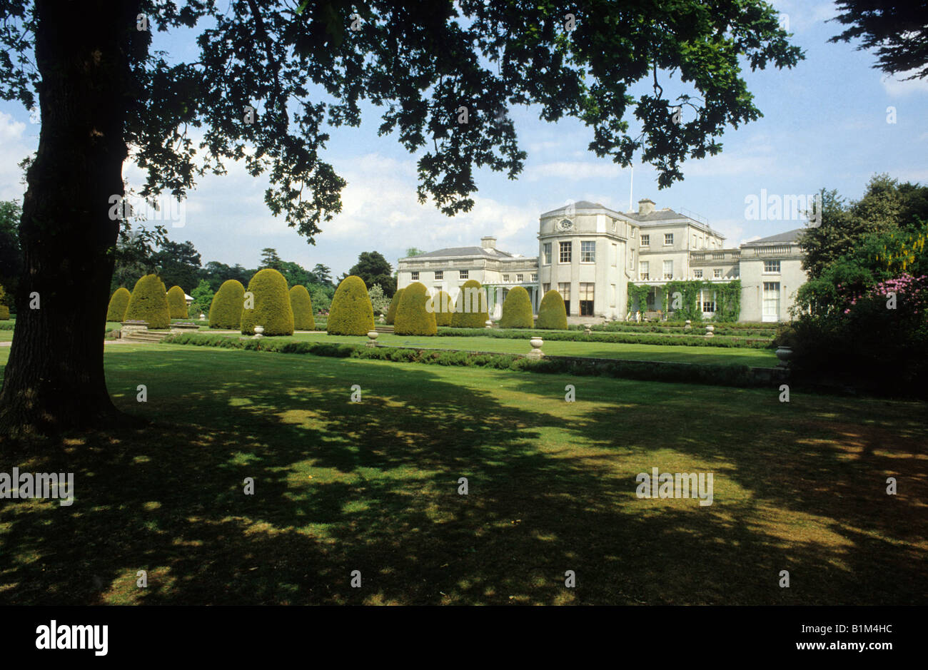 Shugborough Staffordshire house and formal garden Earl of Lichfield sately home England UK Stock Photo