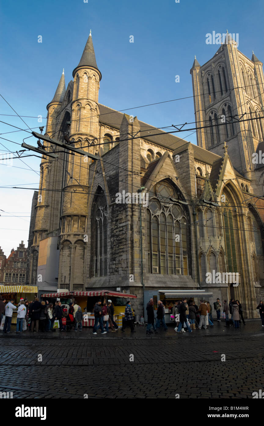 Saint nicholas church ghent belgium hi-res stock photography and images ...