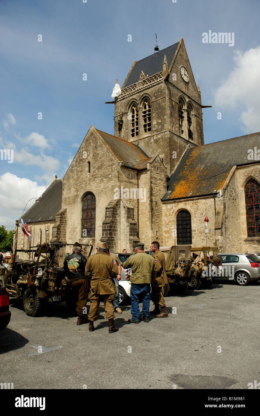DDay celebrations in Ste MereEglise Stock Photo Alamy
