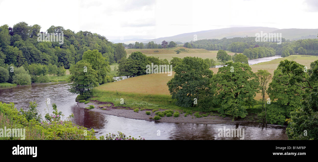 RUSKIN S VIEW KIRKBY LONSDALE CUMBRIA JOHN RUSKIN VISITED THE SPOT AFTER VIEWING TURNERS NOW FAMOUS PAINTING Stock Photo