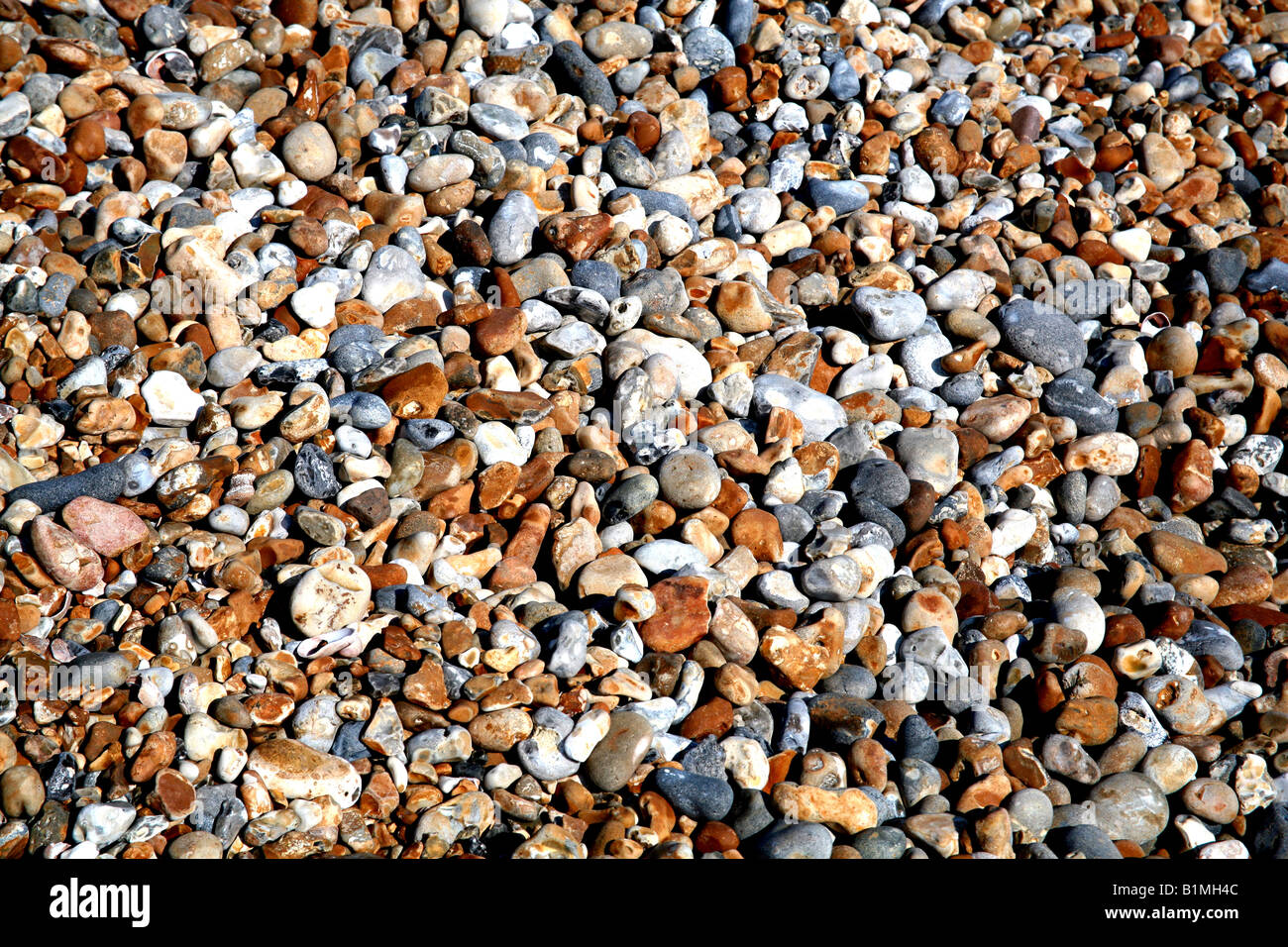 Pebbles on beach Stock Photo