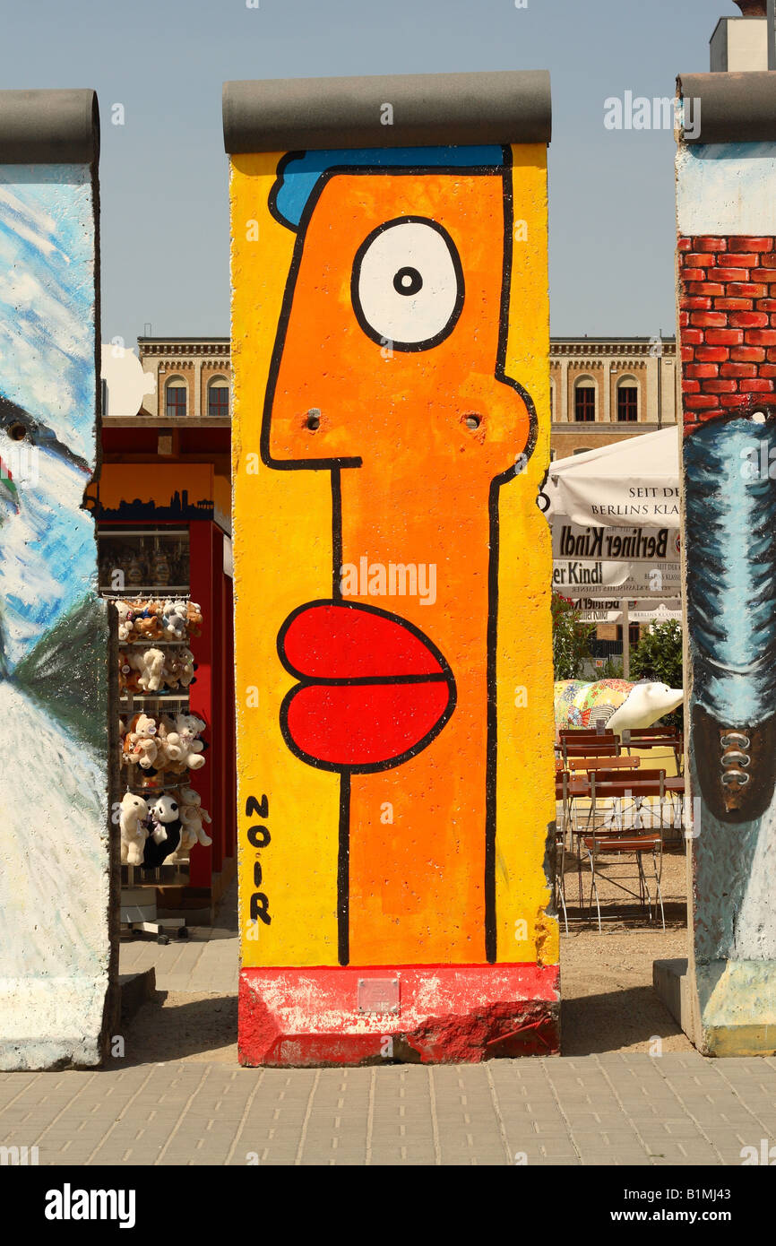 Berlin Germany a section of the Berlin Wall in Zimmerstrasse with