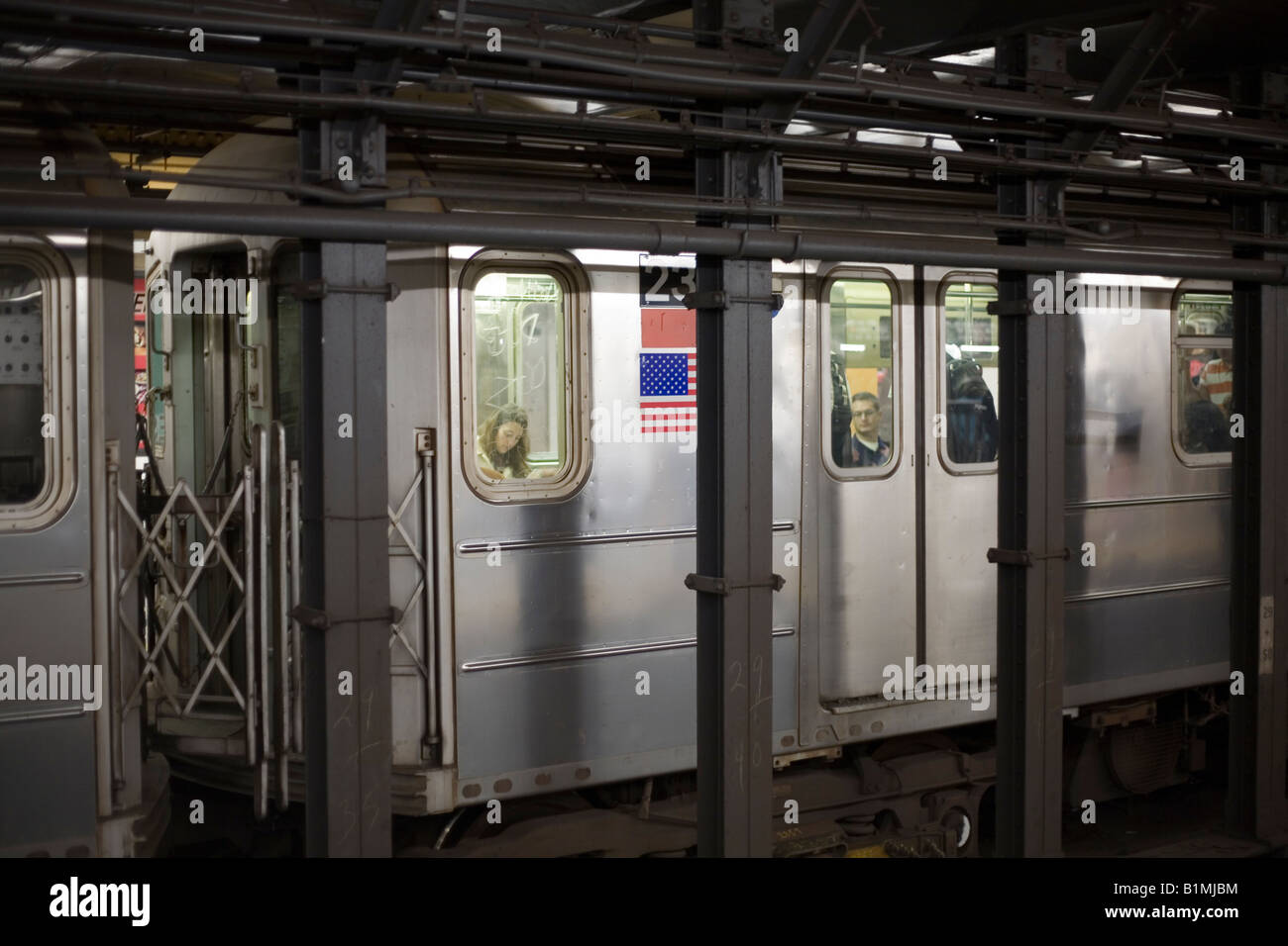 Subway in New York City Stock Photo