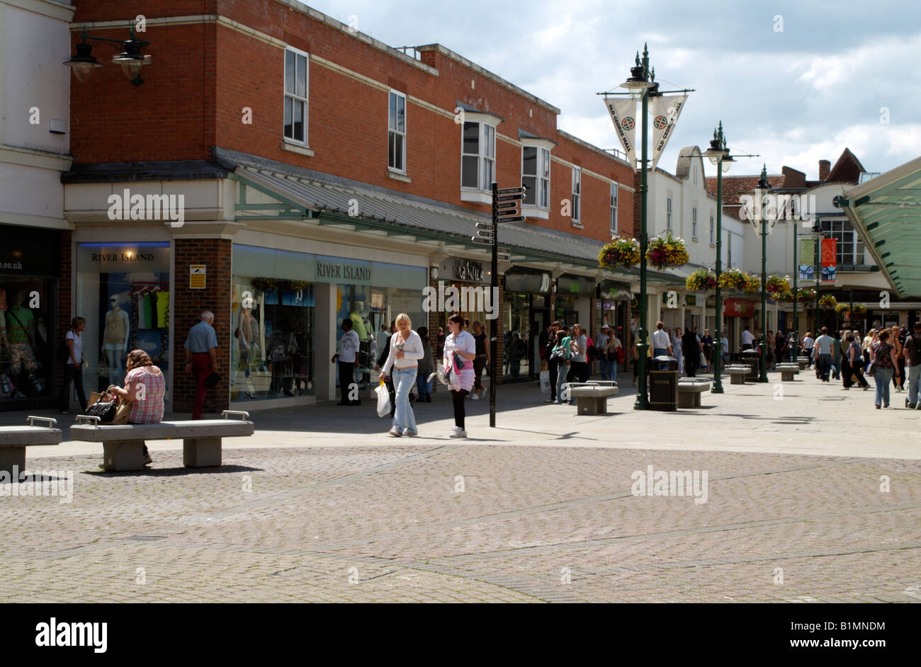 Salisbury Wiltshire England Old George Mall within the town centre Stock Photo