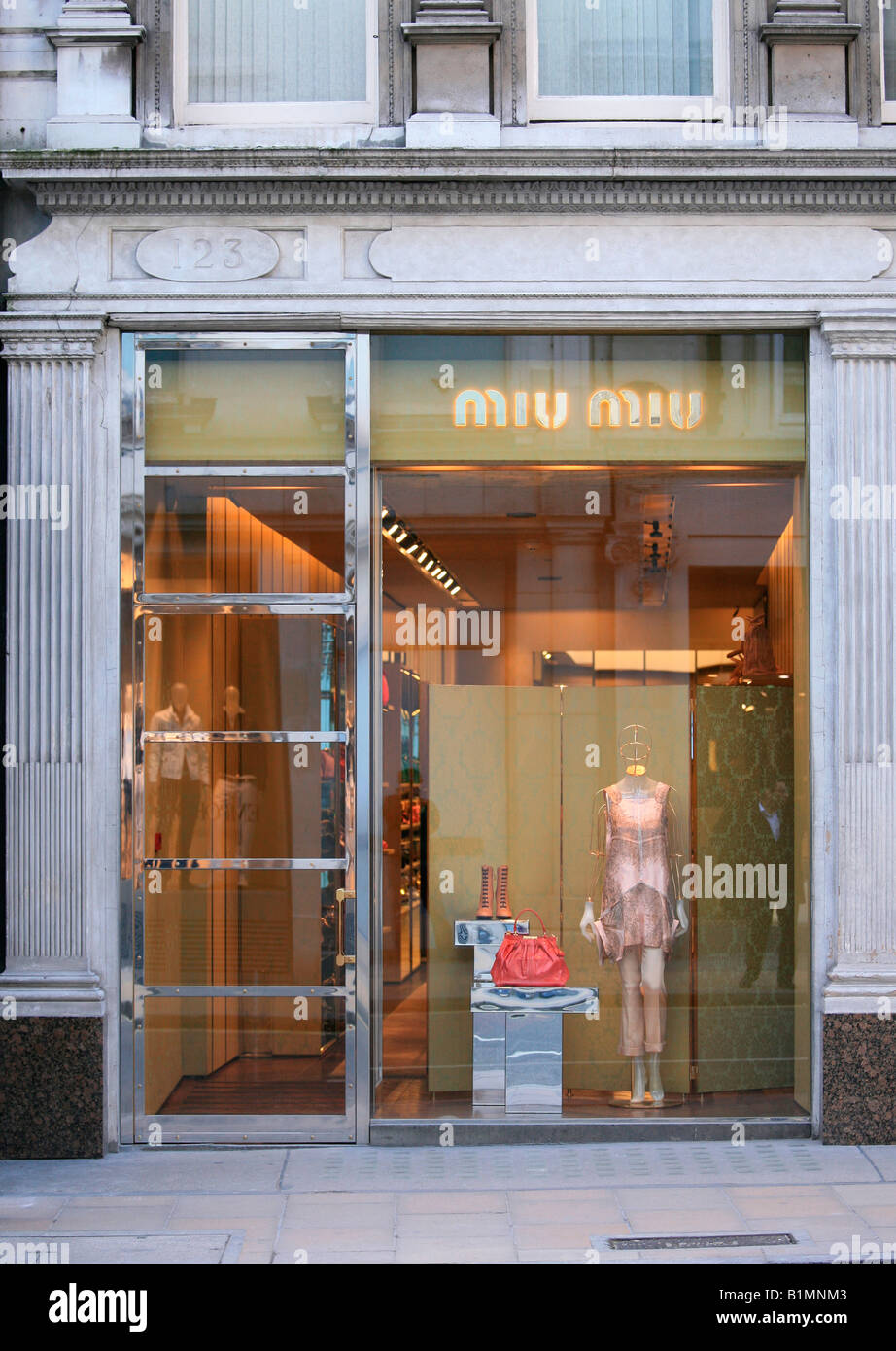 Miu Miu store, London Stock Photo