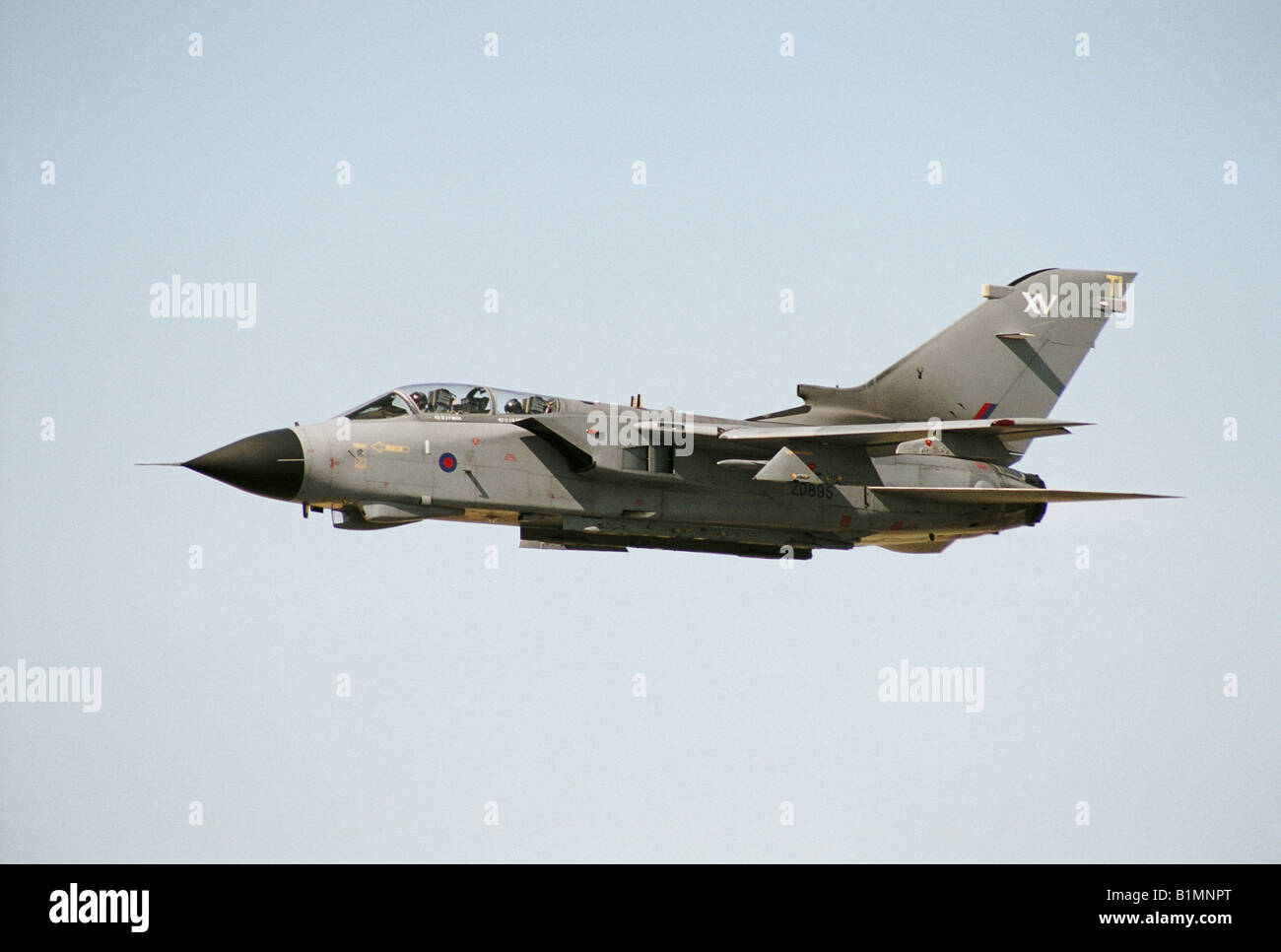 RAF Tornado GR4 of 15 Squadron based at Lossiemouth displaying at RIAT Fariford 2005 Stock Photo