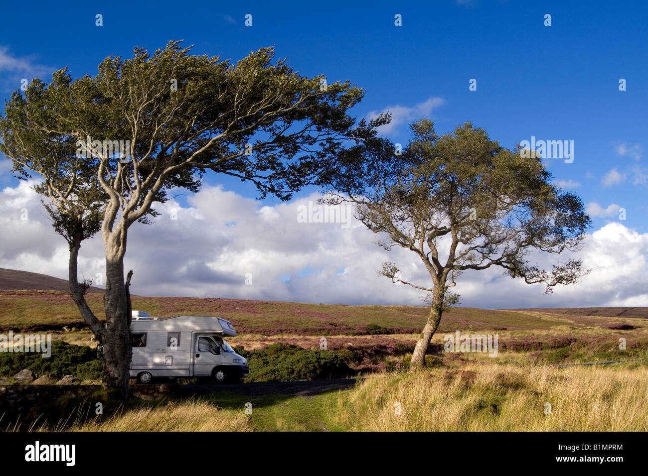 Campervan in Wicklow Hills Wicklow Ireland Stock Photo