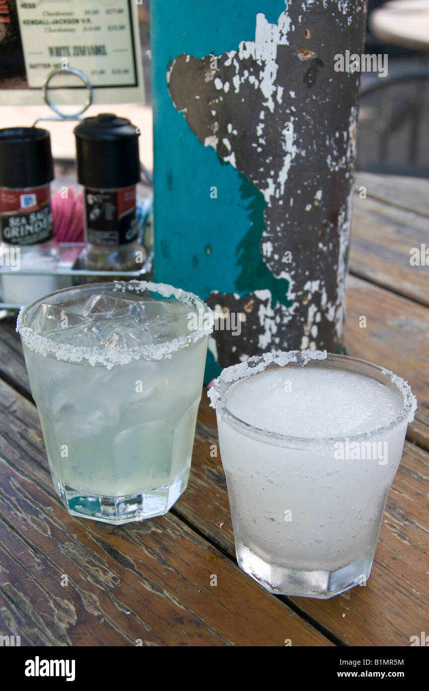 Margaritas, frozen and on the rocks, the Filling Station restaurant