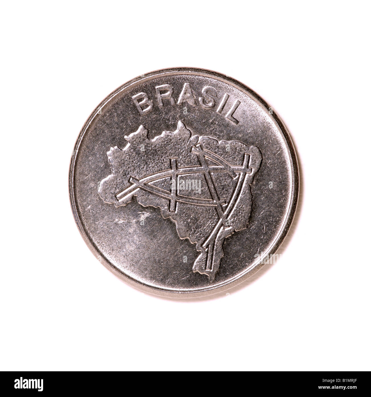 'Brazilian coin - 10 Cruzeiros' Stock Photo