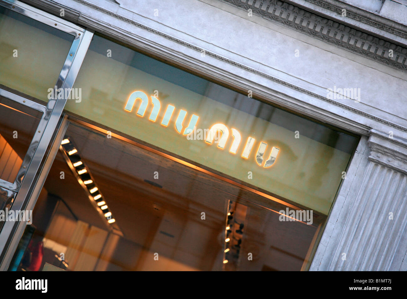 Miu Miu store, London Stock Photo