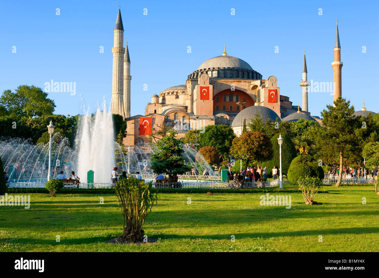 the hagia sophia mosque in Istanbul Stock Photo