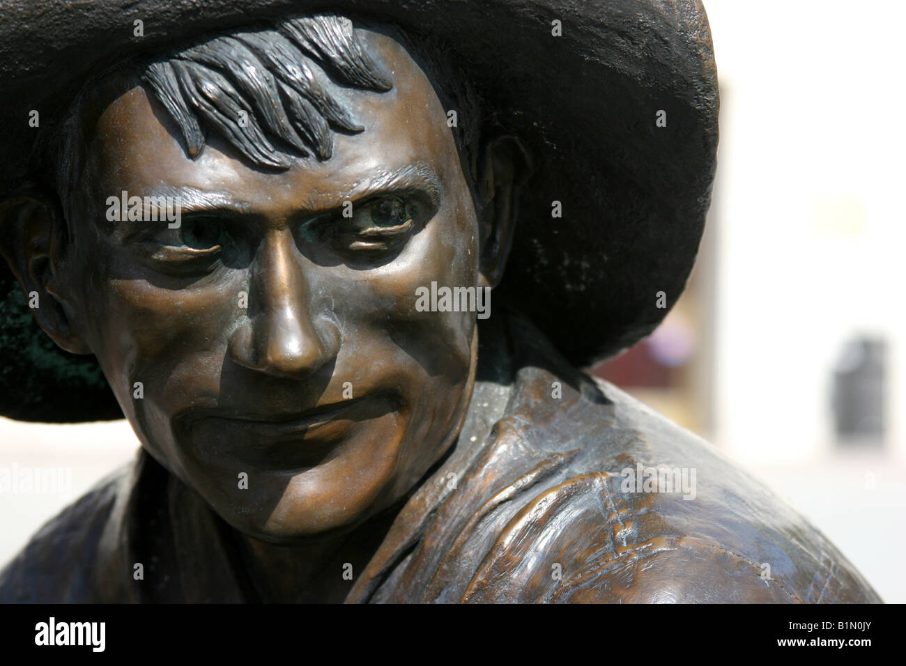 Male brass statue at Downtown Orlando Florida Stock Photo Alamy